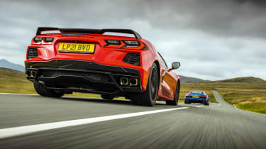 Chevrolet Corvette Stingray, Porsche 718 Cayman GTS 4.0 and Audi R8 RWD